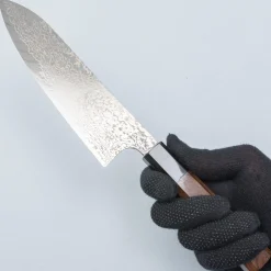 Hatsukokoro Ginga 34 Nickel Damast Santoku 18 cm