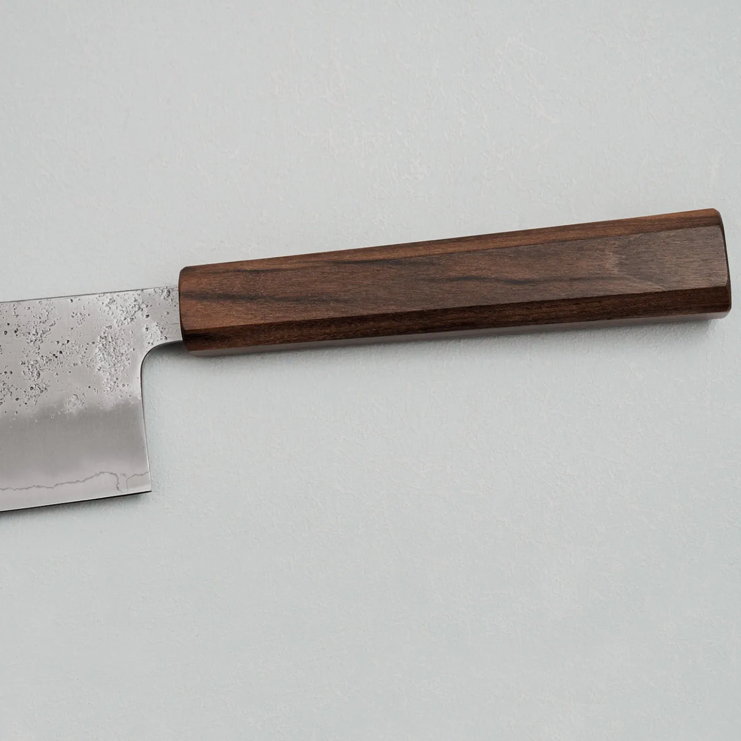 Hatsukokoro Ginrei Ginsan Bubinga Nakiri 17 cm