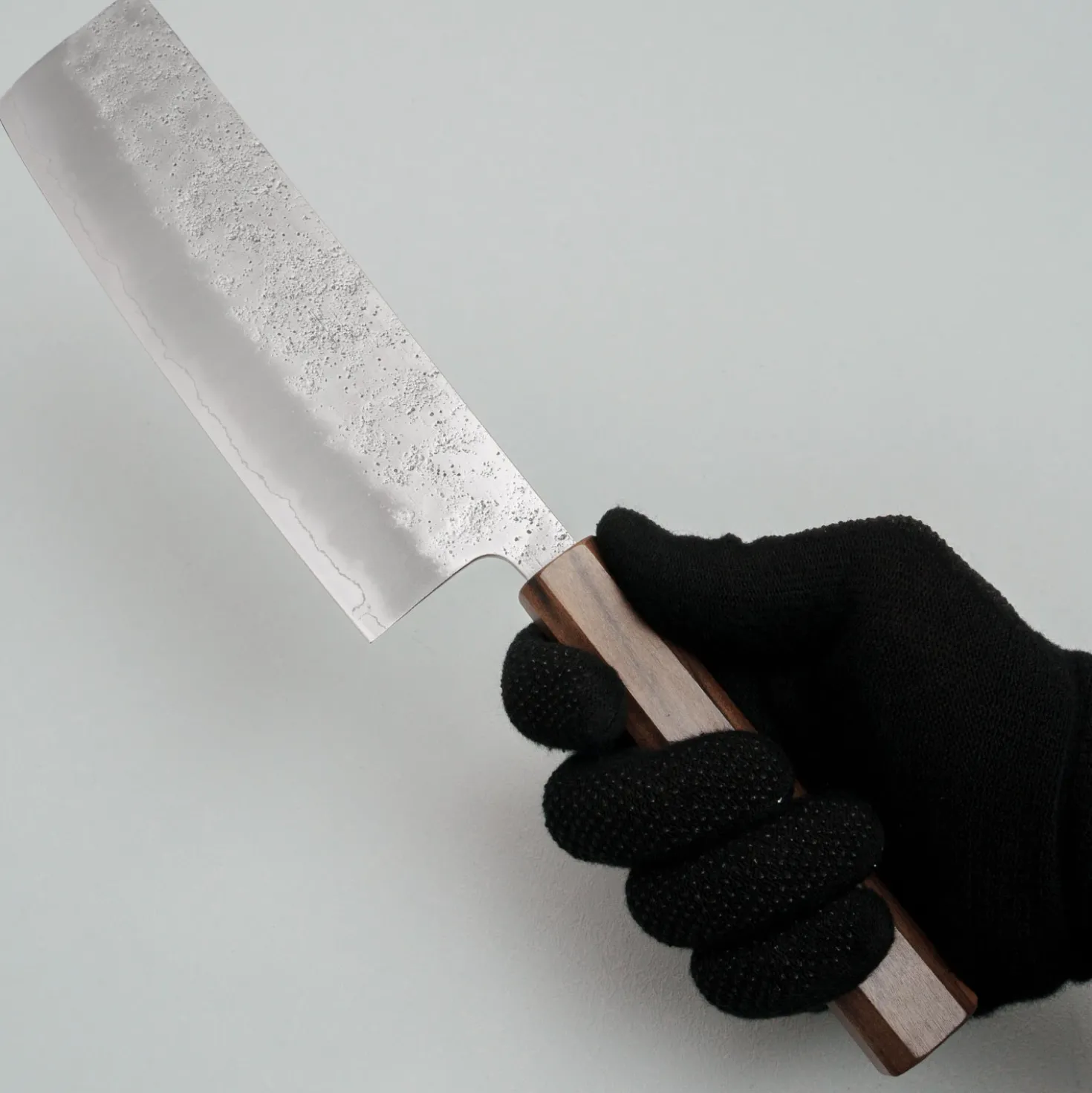 Hatsukokoro Ginrei Ginsan Bubinga Nakiri 17 cm