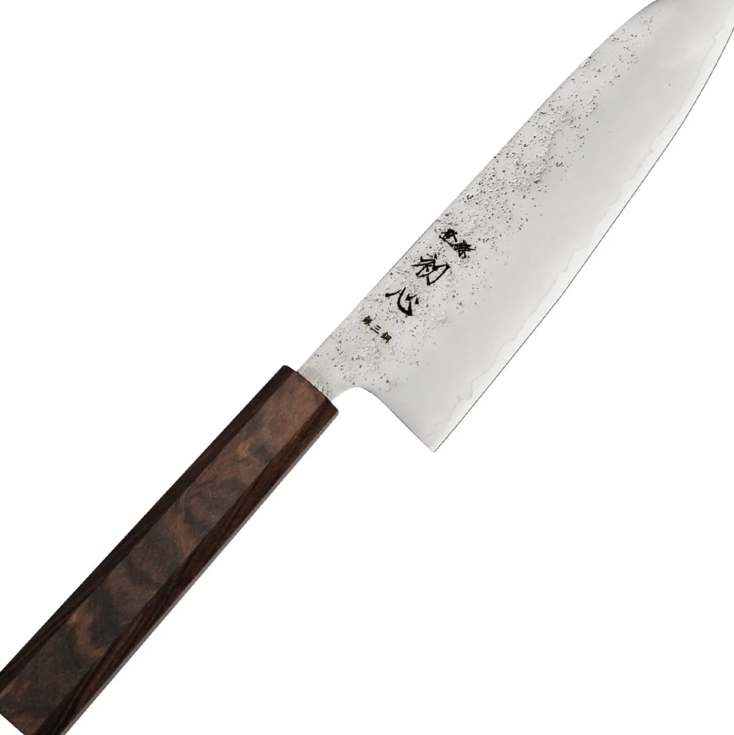 Hatsukokoro Ginrei Ginsan Bubinga Santoku 17 cm