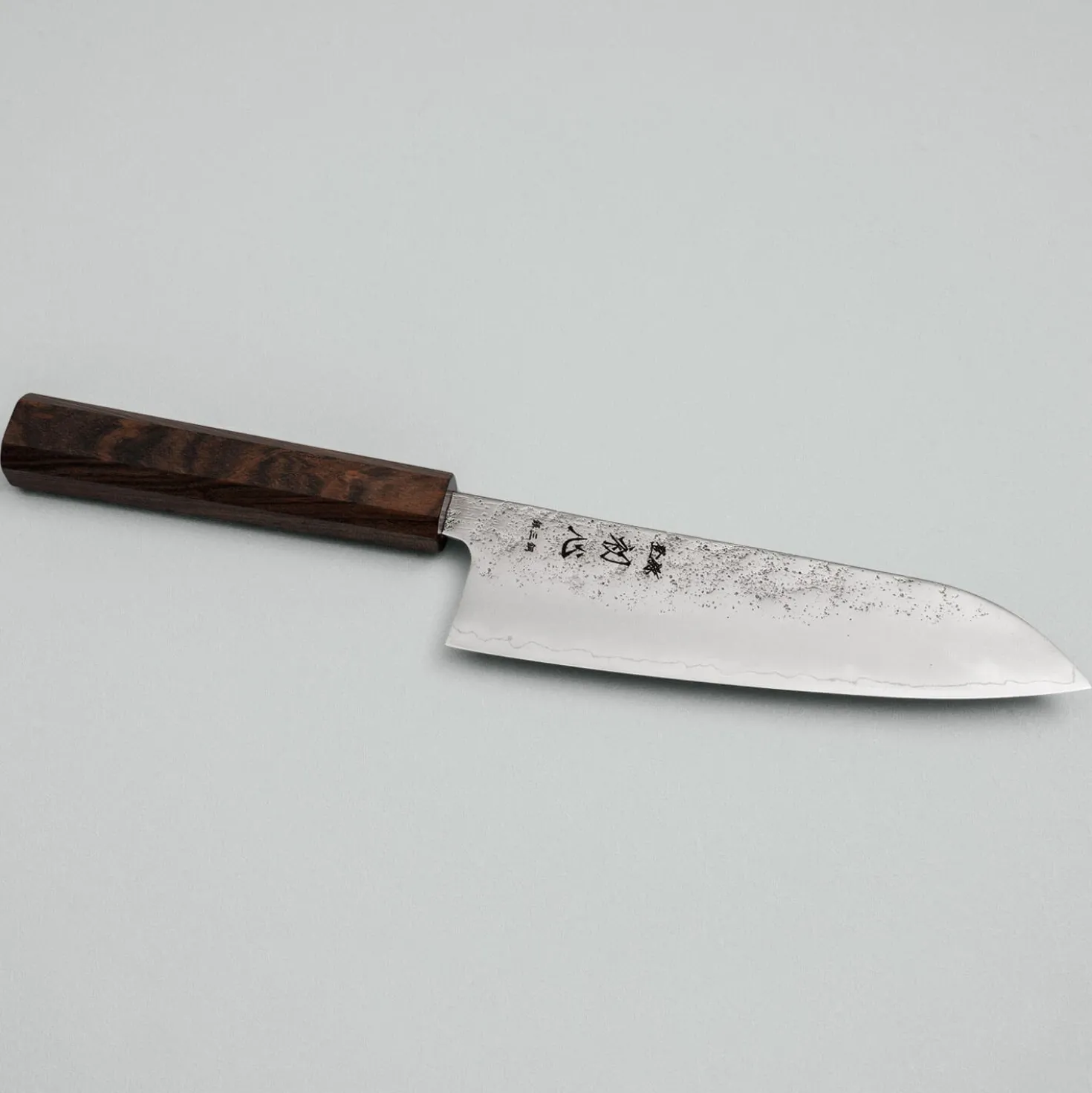 Hatsukokoro Ginrei Ginsan Bubinga Santoku 17 cm