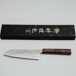 Hatsukokoro Ginrei Ginsan Bubinga Santoku 17 cm