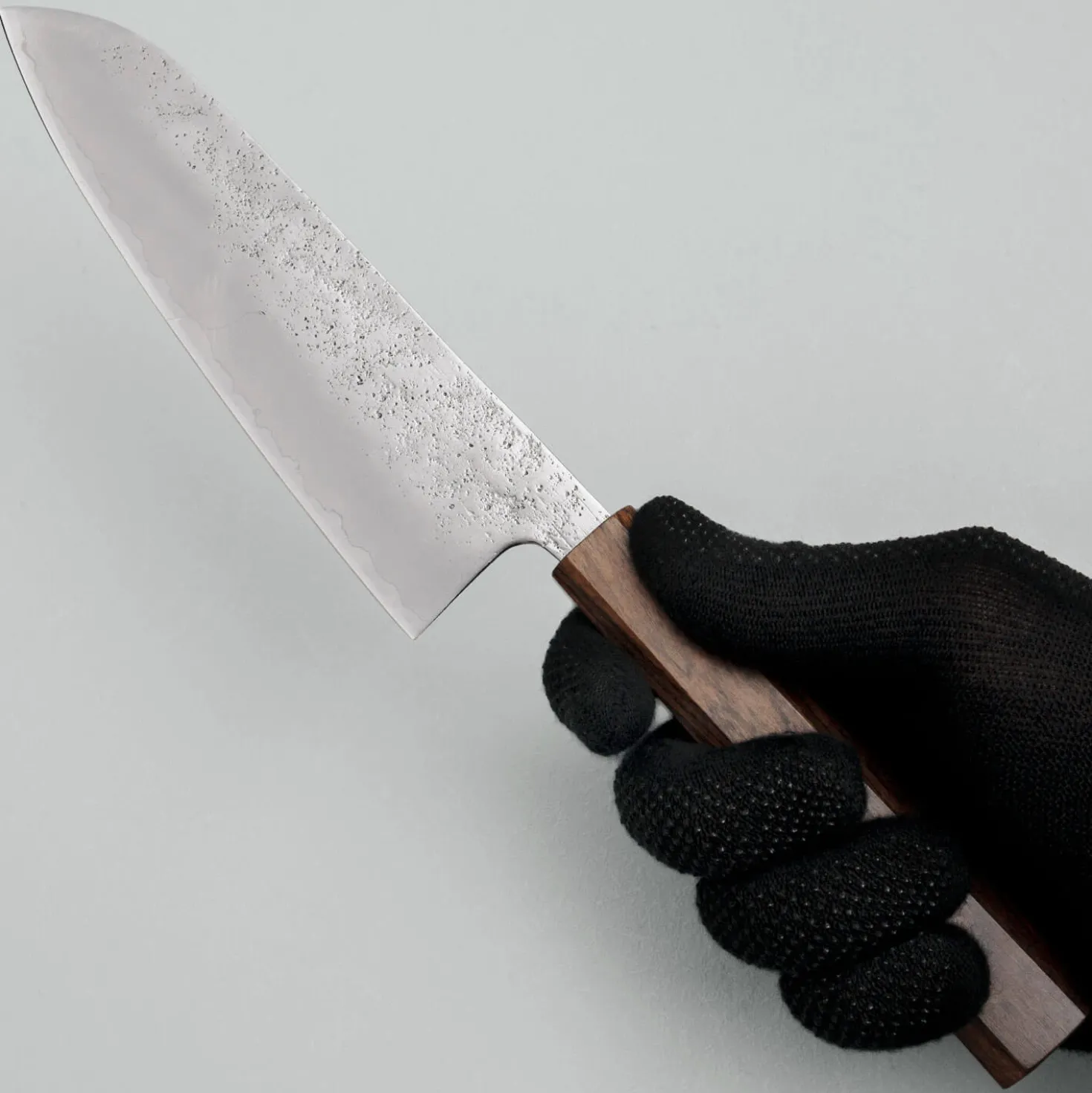 Hatsukokoro Ginrei Ginsan Bubinga Santoku 17 cm