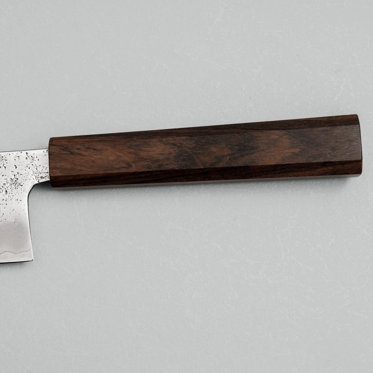 Hatsukokoro Ginrei Ginsan Bubinga Santoku 17 cm