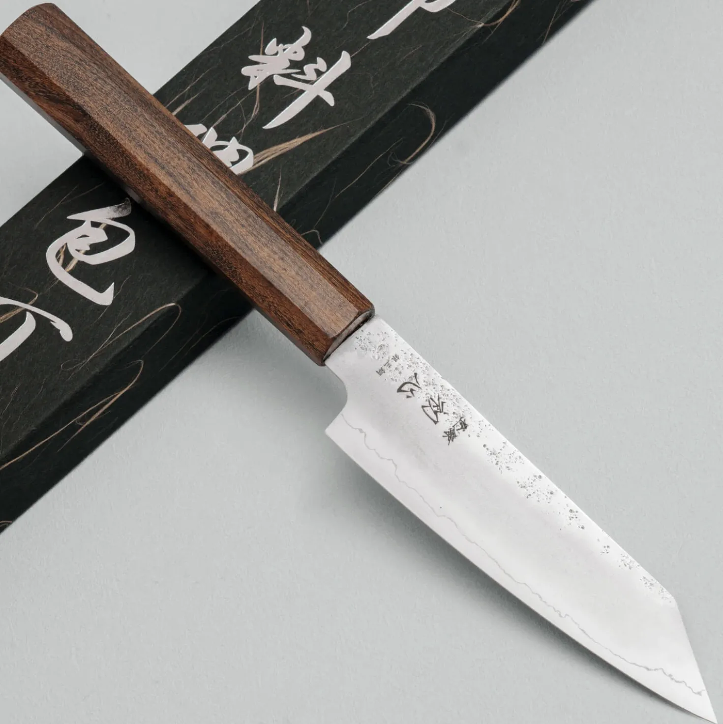 Hatsukokoro Ginrei Ginsan Bubinga Kiritsuke Petty 11.5 cm