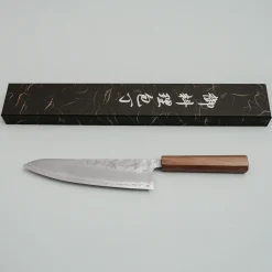 Hatsukokoro Ginrei Ginsan Bubinga Gyuto 21 cm