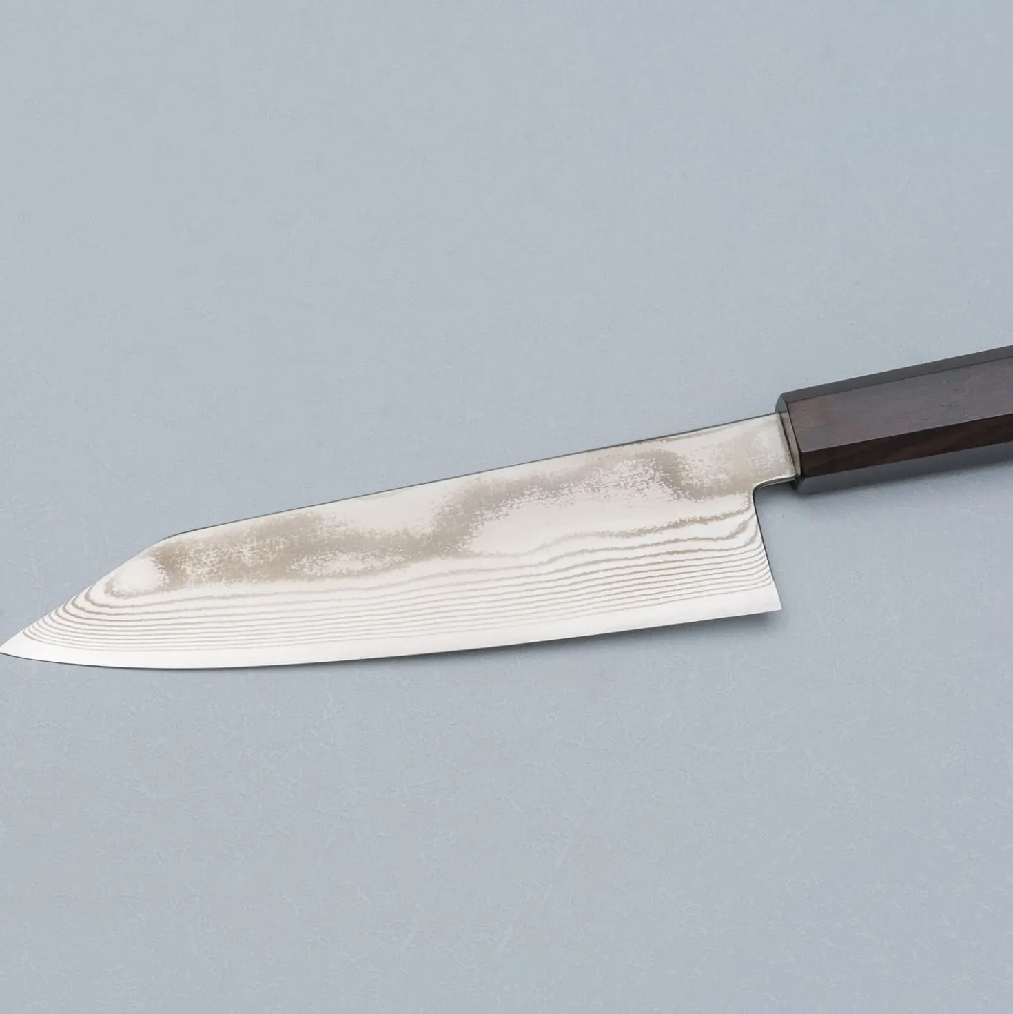 Hatsukokoro Ginsou Ginsan Nickel Damast Bunka 18 cm