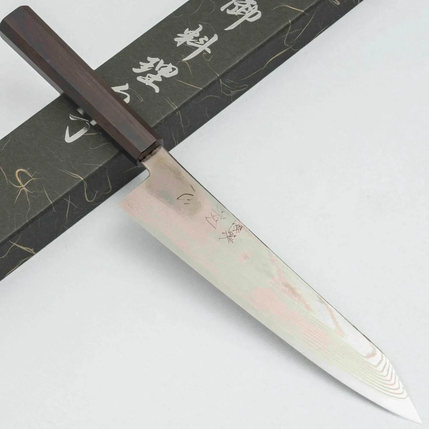 Hatsukokoro Ginsou Ginsan Nickel Damast Kiritsuke 21 cm