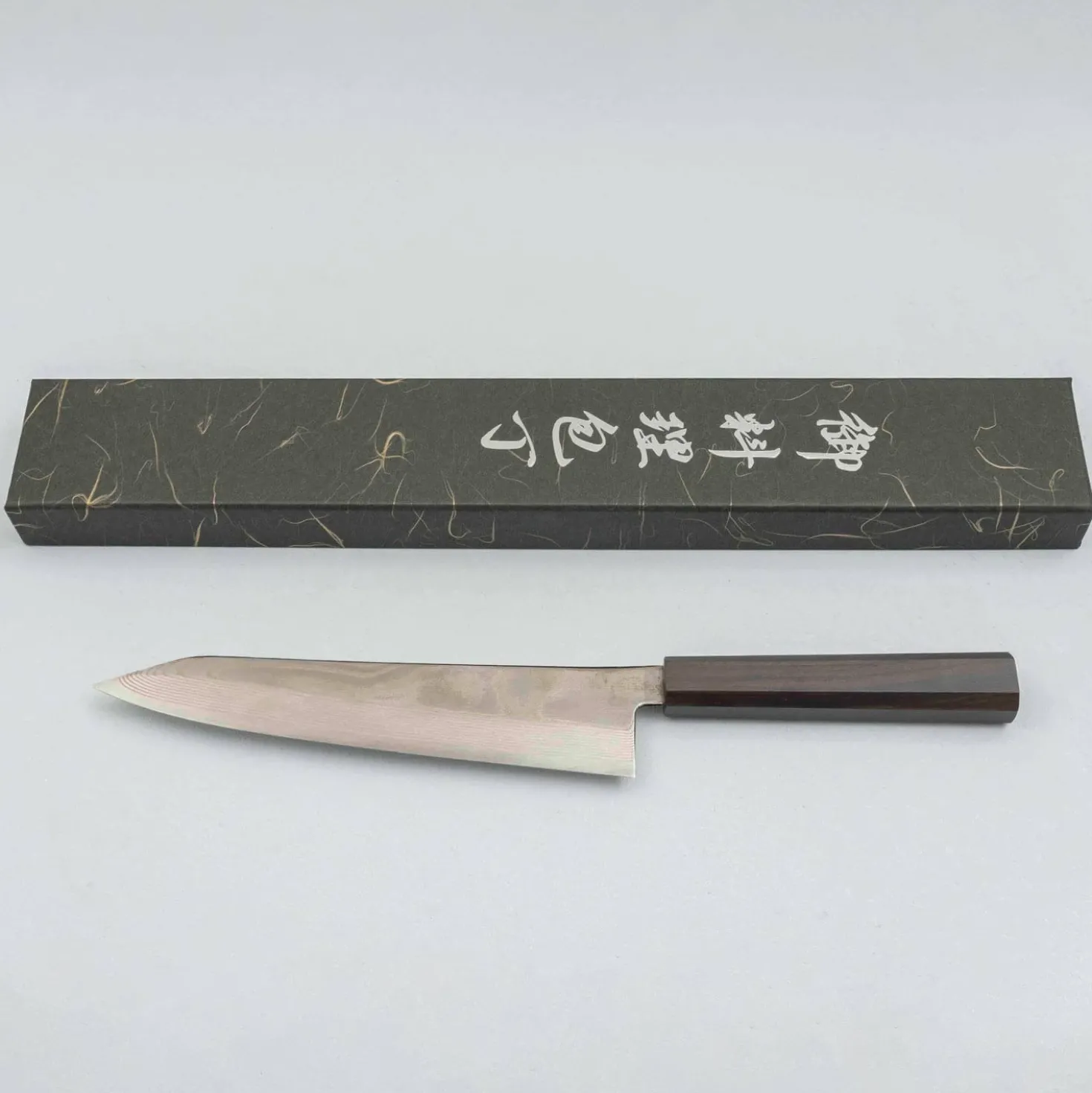 Hatsukokoro Ginsou Ginsan Nickel Damast Kiritsuke 21 cm