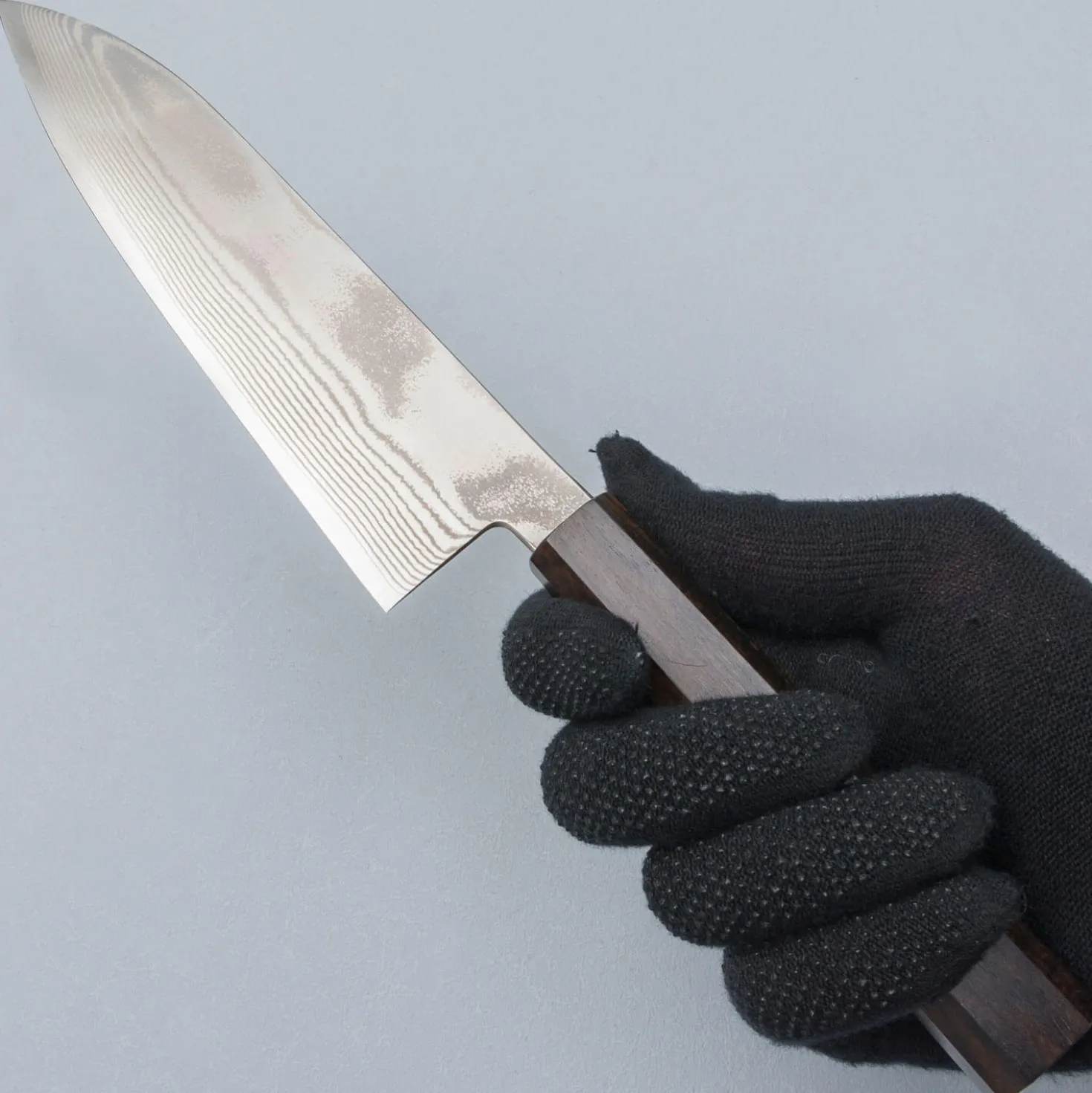 Hatsukokoro Ginsou Ginsan Nickel Damast Santoku 18 cm