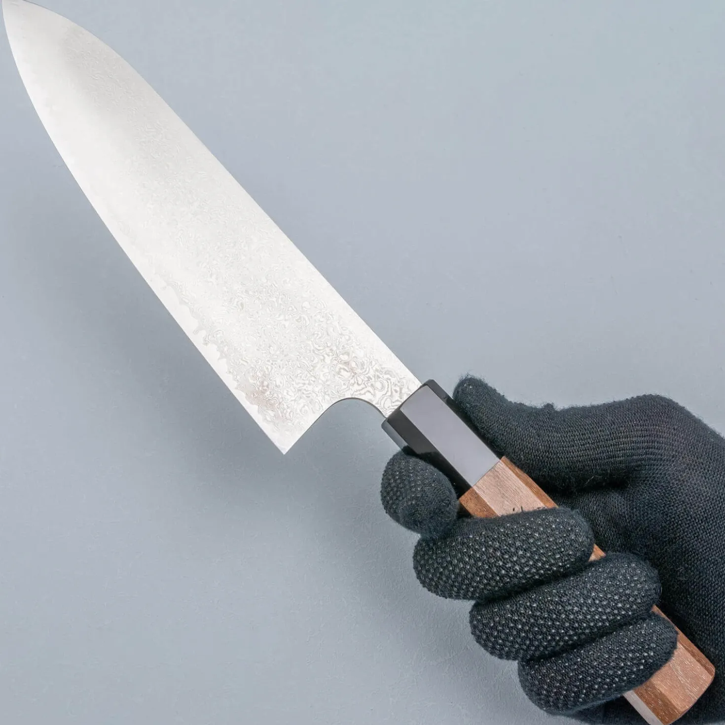 Hatsukokoro Ginyo Ginsan Damast Santoku 18 cm