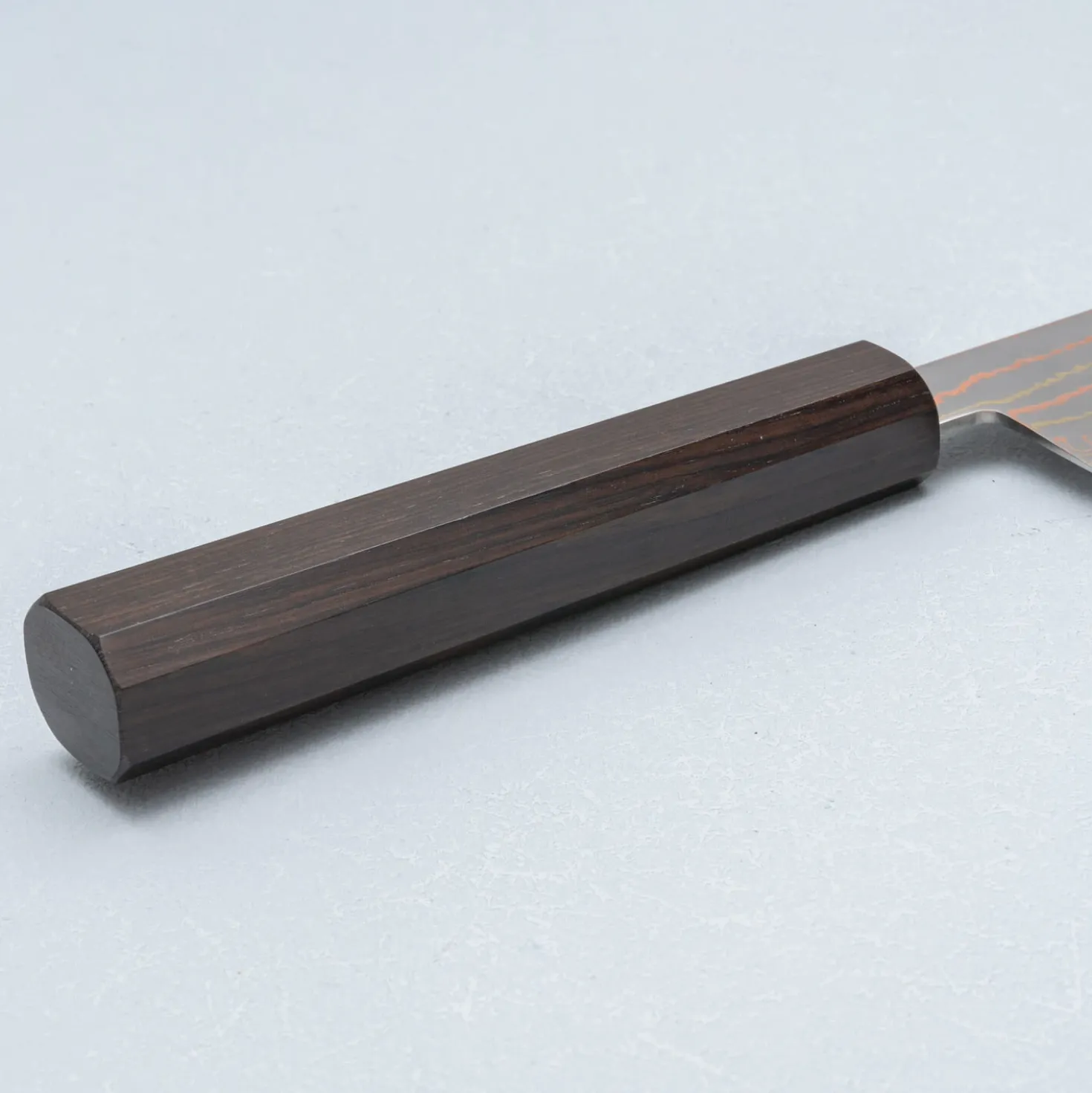 Hatsukokoro Hayabusa Aogami #2 Rainbow Damast Gyuto 21 cm