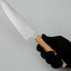 Hatsukokoro Hayabusa VG10 Tsuchime Olive Gyuto 21 cm