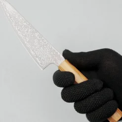 Hatsukokoro Hikari SLD Damast Olive Ko-Santoku 15 cm