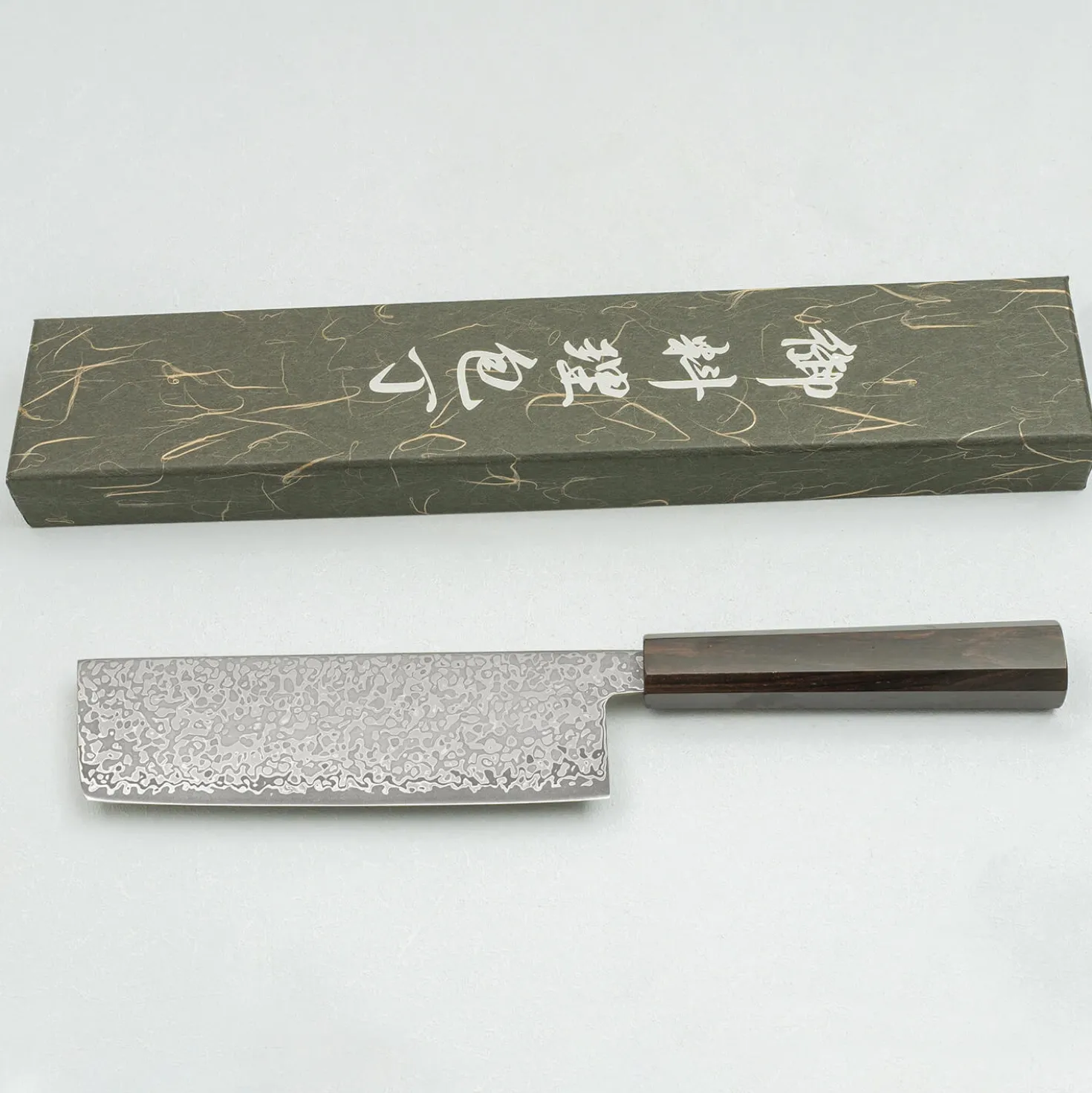 Hatsukokoro Hikari SLD Damast Ebony Nakiri 16 cm