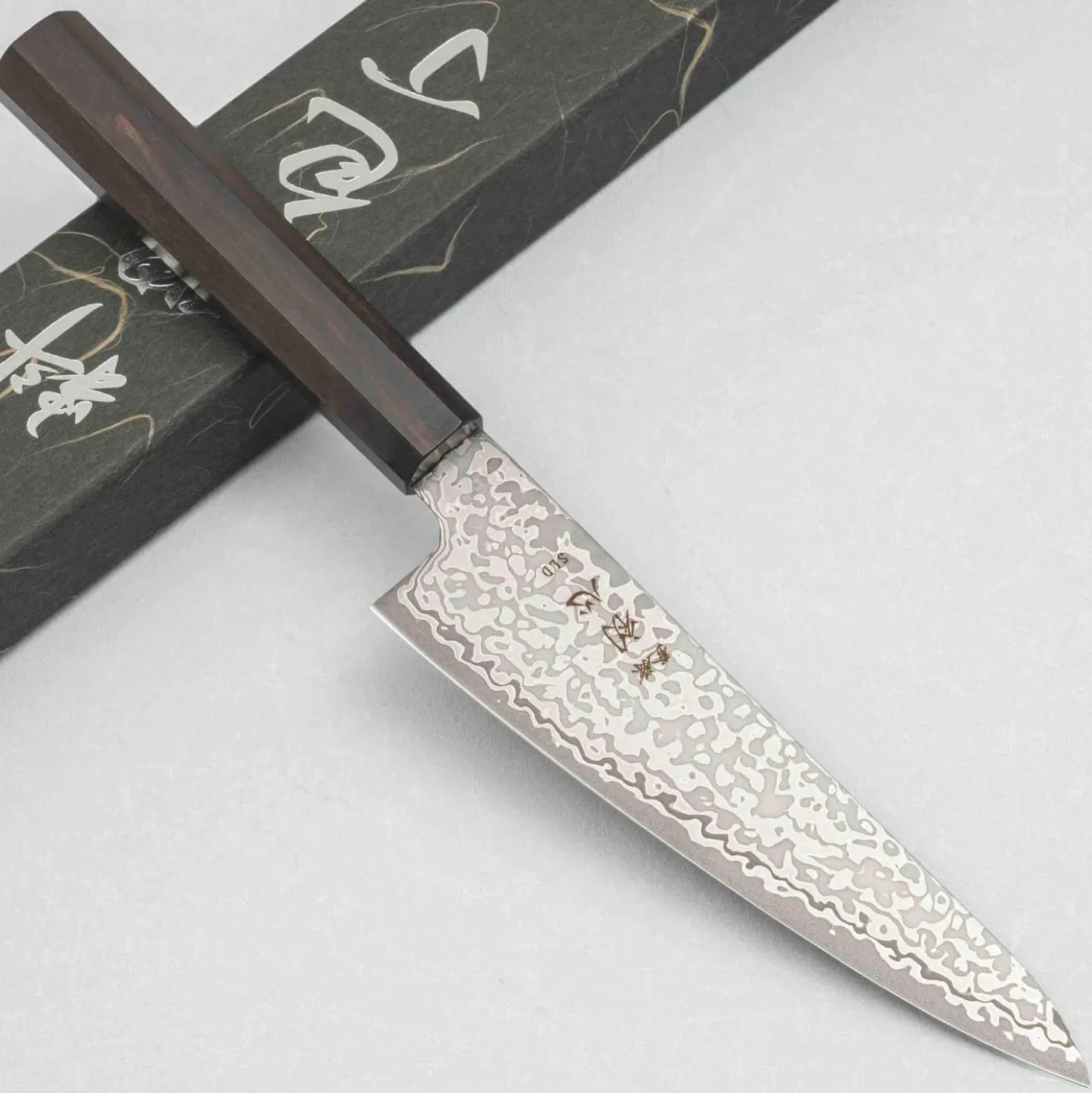 Hatsukokoro Hikari SLD Damast Ebony Ko-Santoku 15 cm