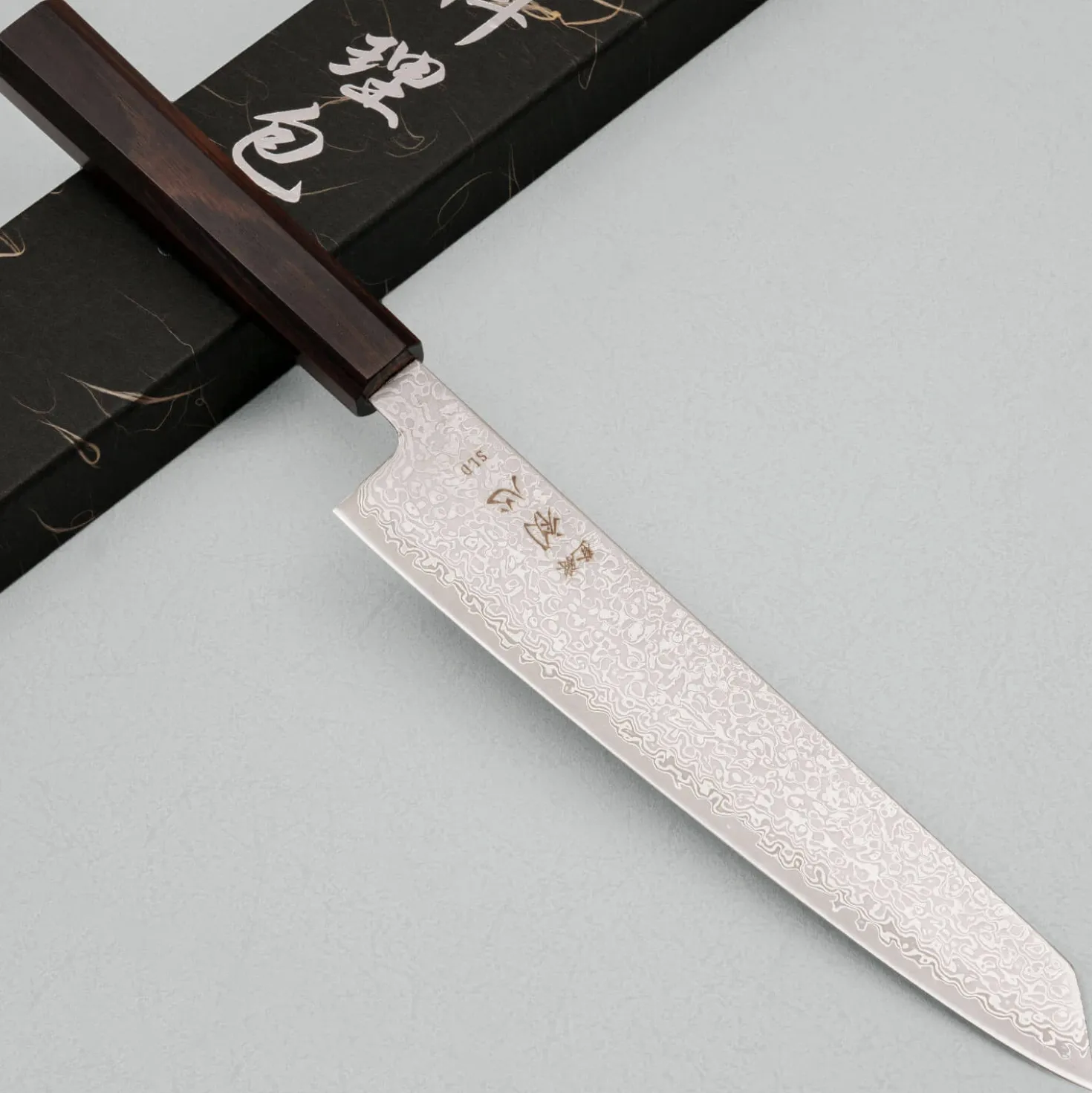 Hatsukokoro Hikari SLD Damast Ebony Kiritsuke 20 cm