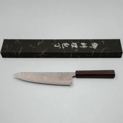 Hatsukokoro Hikari SLD Damast Ebony Gyuto 21 cm