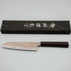 Hatsukokoro Hinotori V-Toku 2 Rainbow Damast Santoku