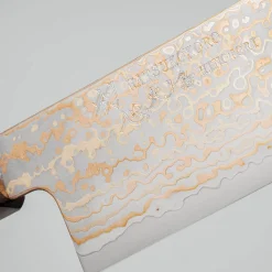 Hatsukokoro Hinotori V-Toku 2 Rainbow Damast Gyuto 21 cm