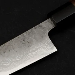 Hatsukokoro Inazuma Aogami Damascus Super Petty 15 cm