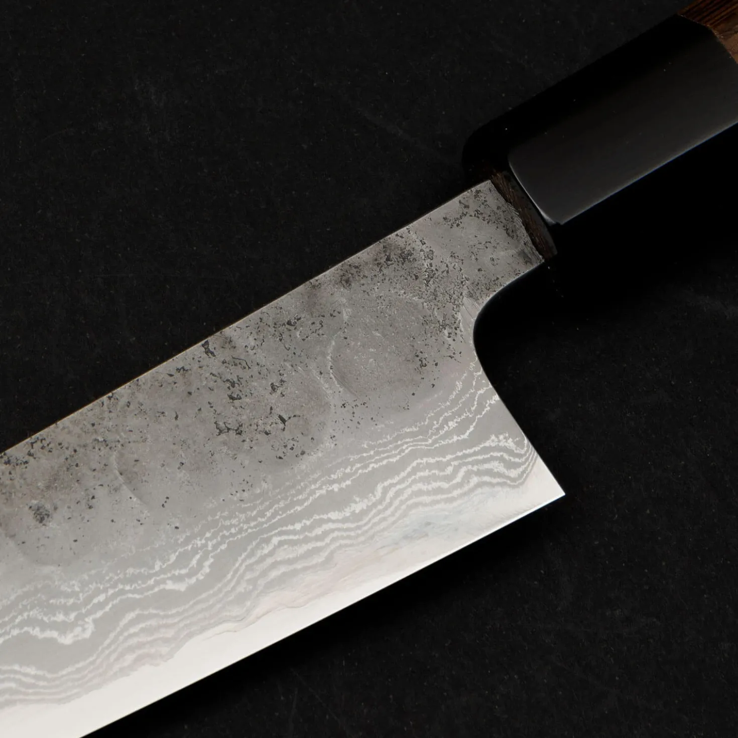 Hatsukokoro Inazuma Aogami Damascus Super Petty 15 cm