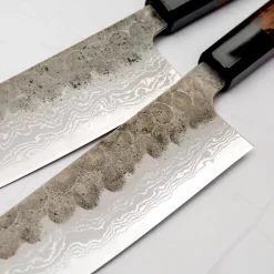 Hatsukokoro Inazuma Aogami Damascus Super Petty 15 cm