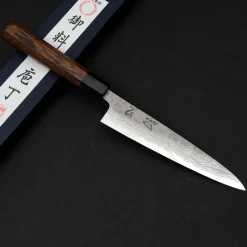 Hatsukokoro Inazuma Aogami Damascus Super Petty 15 cm
