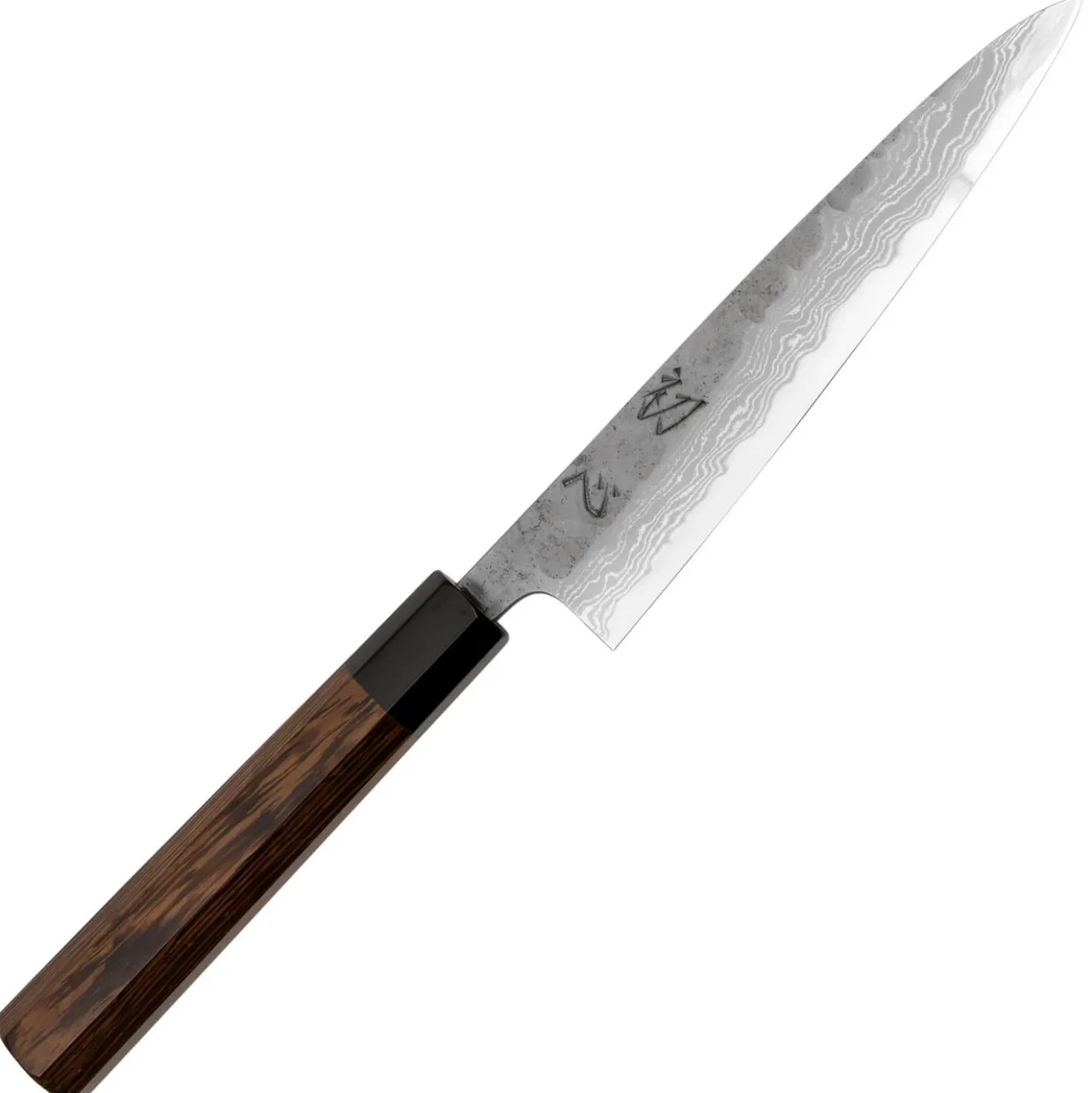Hatsukokoro Inazuma Aogami Damascus Super Petty 15 cm