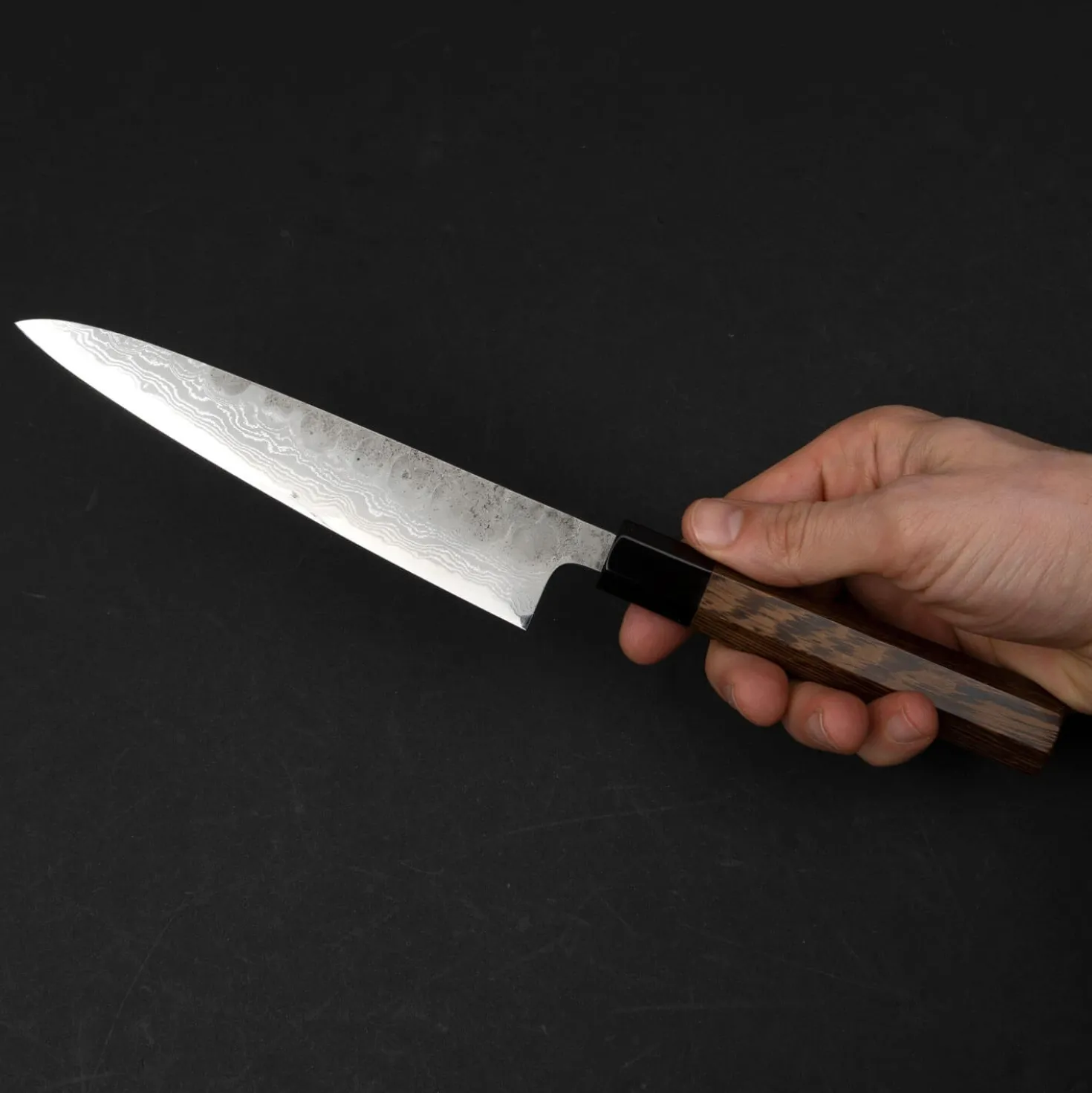 Hatsukokoro Inazuma Aogami Damascus Super Petty 15 cm
