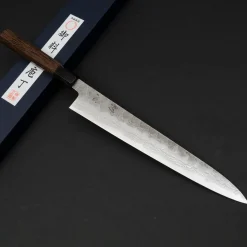 Hatsukokoro Inazuma Aogami Damascus Super Sujihiki 27 cm