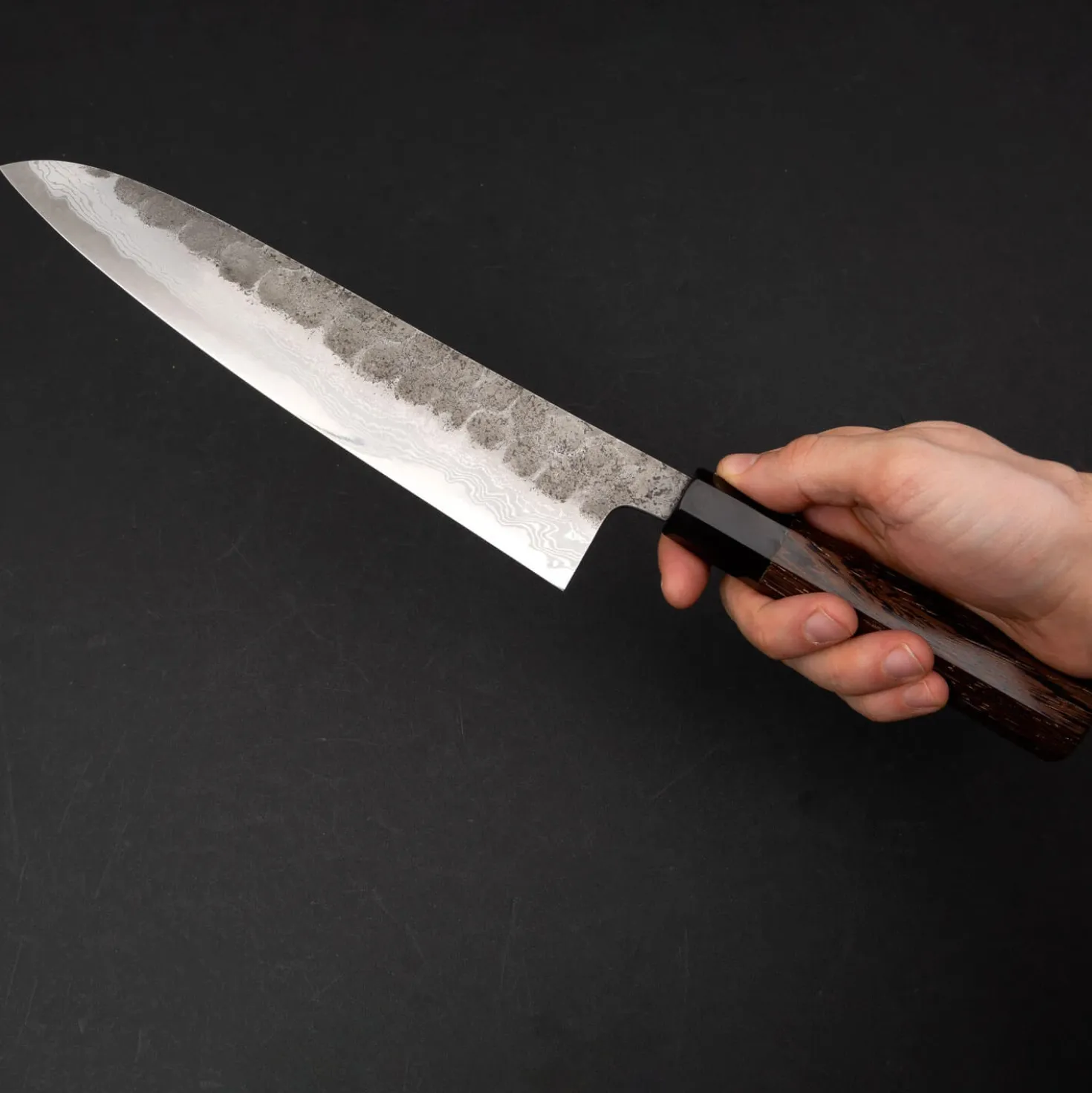 Hatsukokoro Inazuma Aogami Damascus Super Gyuto 24 cm
