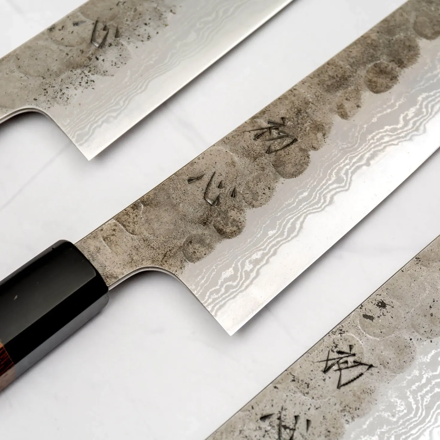 Hatsukokoro Inazuma Aogami Damascus Super Gyuto 24 cm