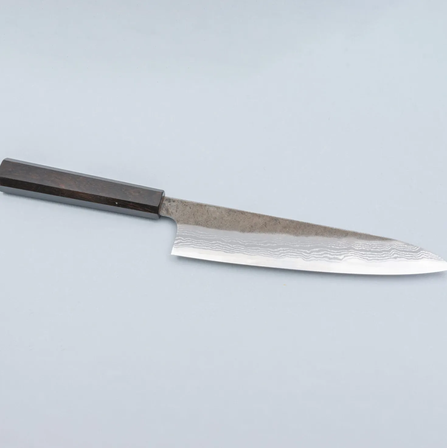 Hatsukokoro Inazuma Aogami Damascus Super Gyuto 21 cm
