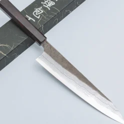 Hatsukokoro Inazuma Aogami Damascus Super Gyuto 21 cm