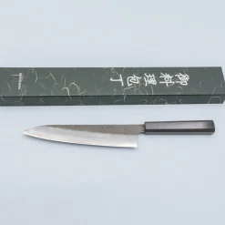 Hatsukokoro Inazuma Aogami Damascus Super Gyuto 21 cm