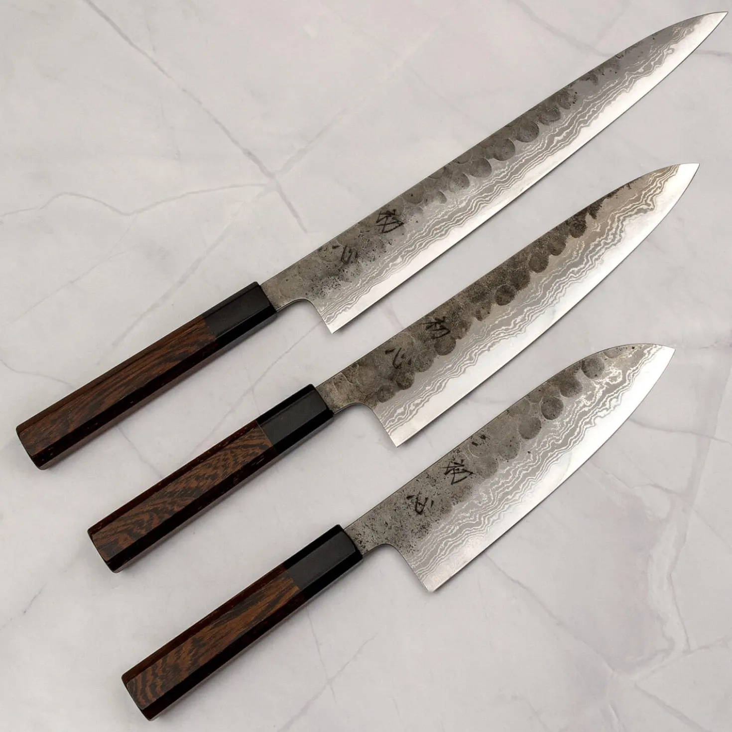 Hatsukokoro Inazuma Aogami Damascus Super Bunka