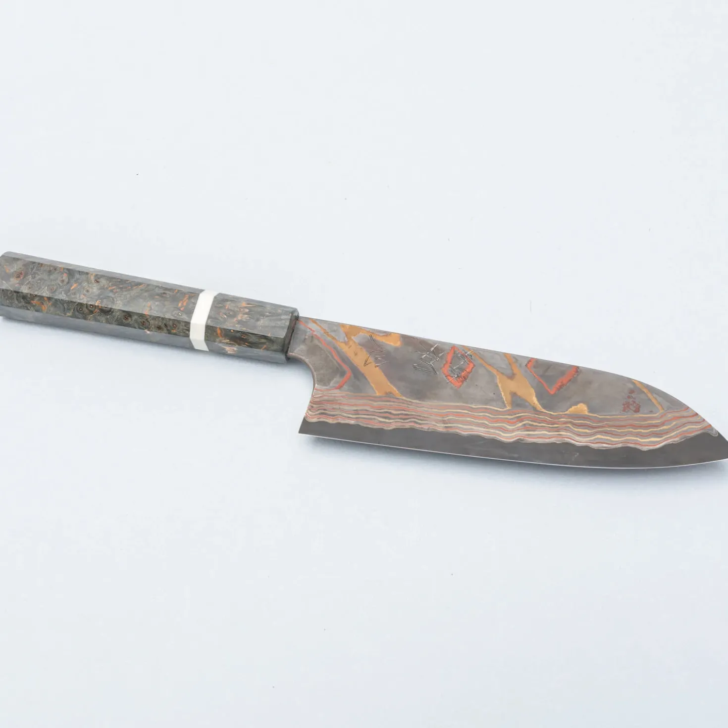 Hatsukokoro Irodori Aogami 2 Rainbow Santoku 18 cm