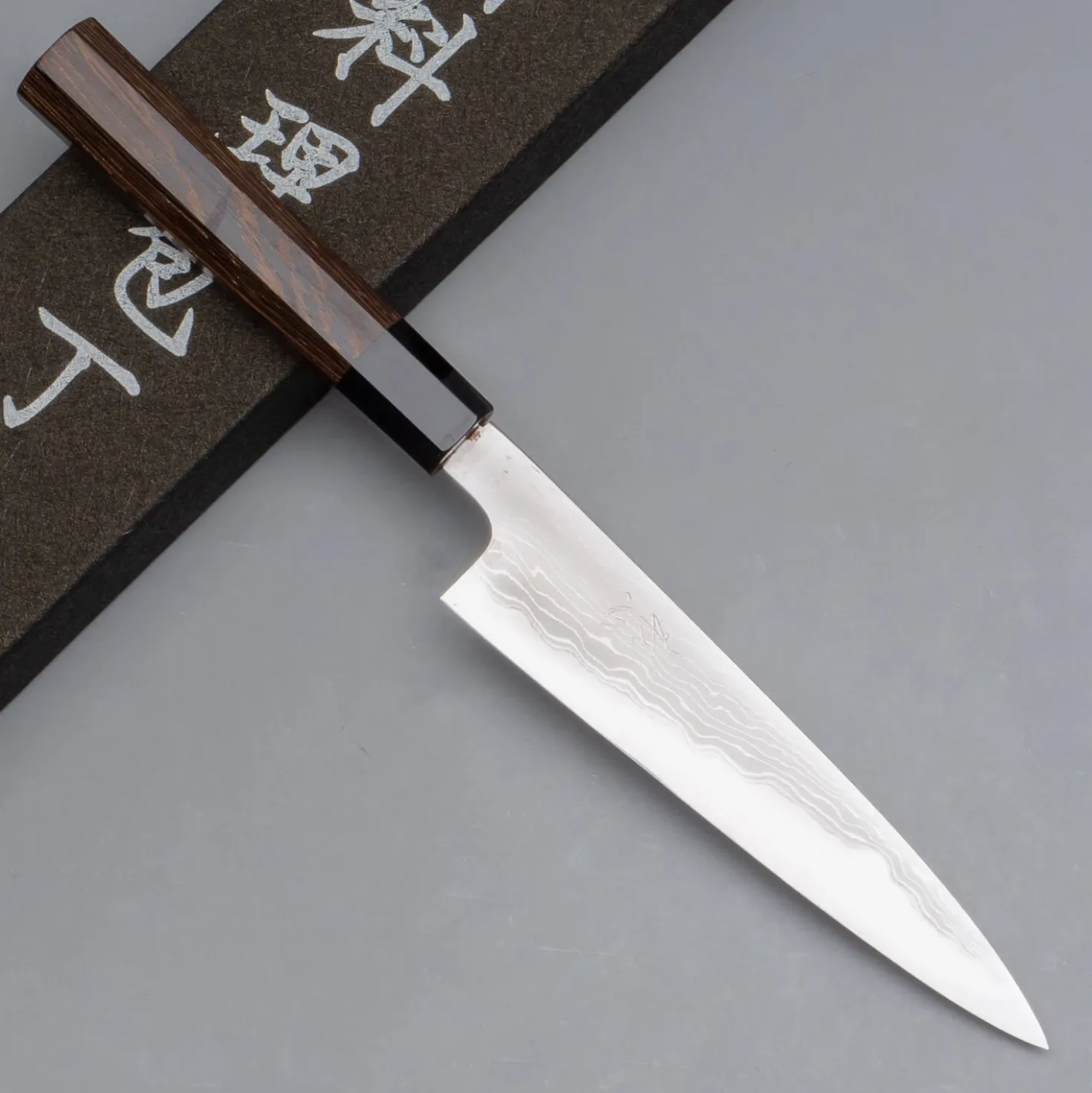 Hatsukokoro Komorebi Aogami 1 Damast Petty 15 cm