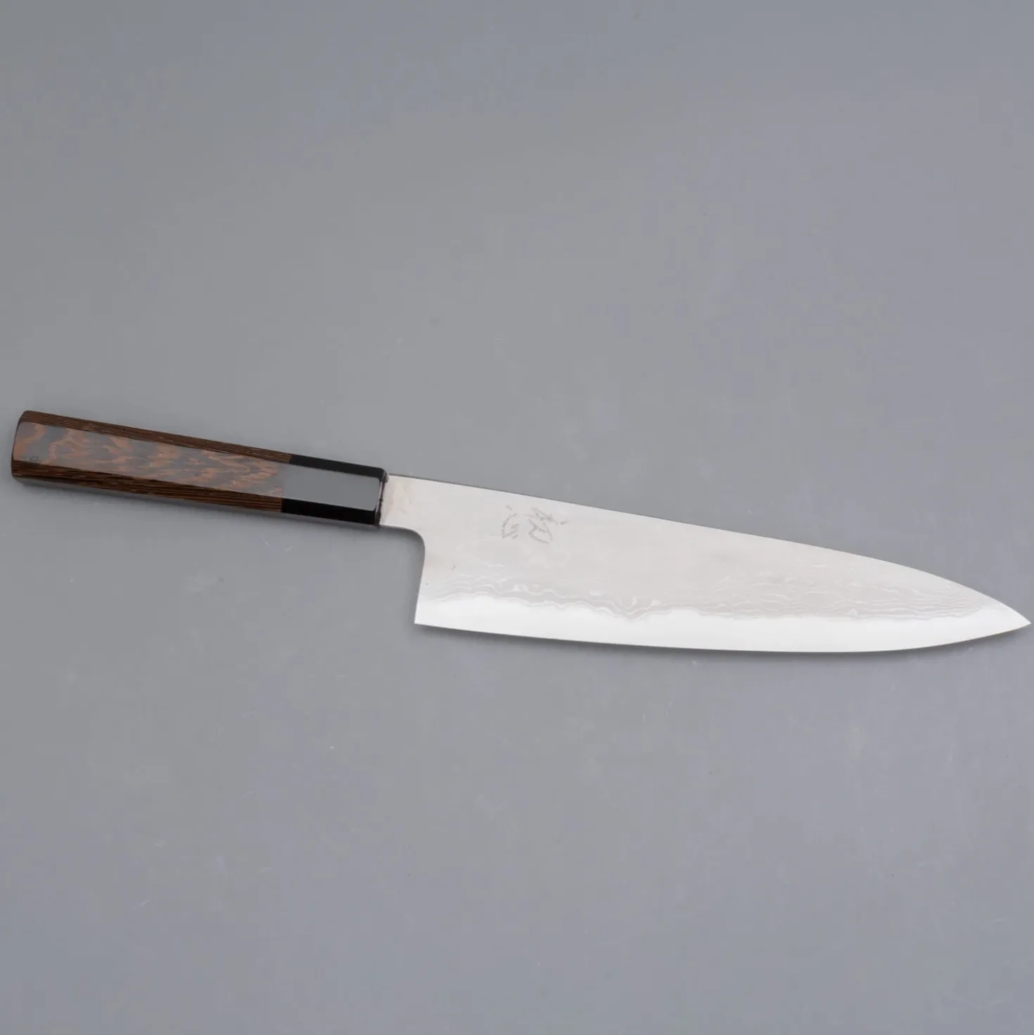 Hatsukokoro Komorebi Aogami 1 Damast Gyuto 21 cm