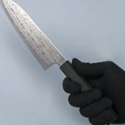 Hatsukokoro Kujaku V-Toku 2 Rainbow Damast Santoku