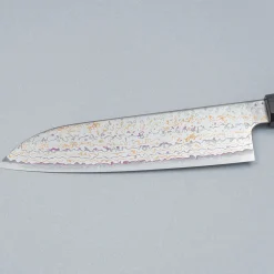 Hatsukokoro Kujaku V-Toku 2 Rainbow Damast Santoku