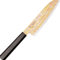 Hatsukokoro Kujaku V-Toku 2 Rainbow Damast Santoku