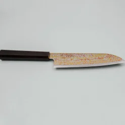 Hatsukokoro Kujaku V-Toku 2 Rainbow Damast Santoku