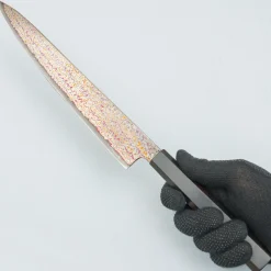 Hatsukokoro Kujaku V-Toku 2 Rainbow Damast Sujihiki 27 cm