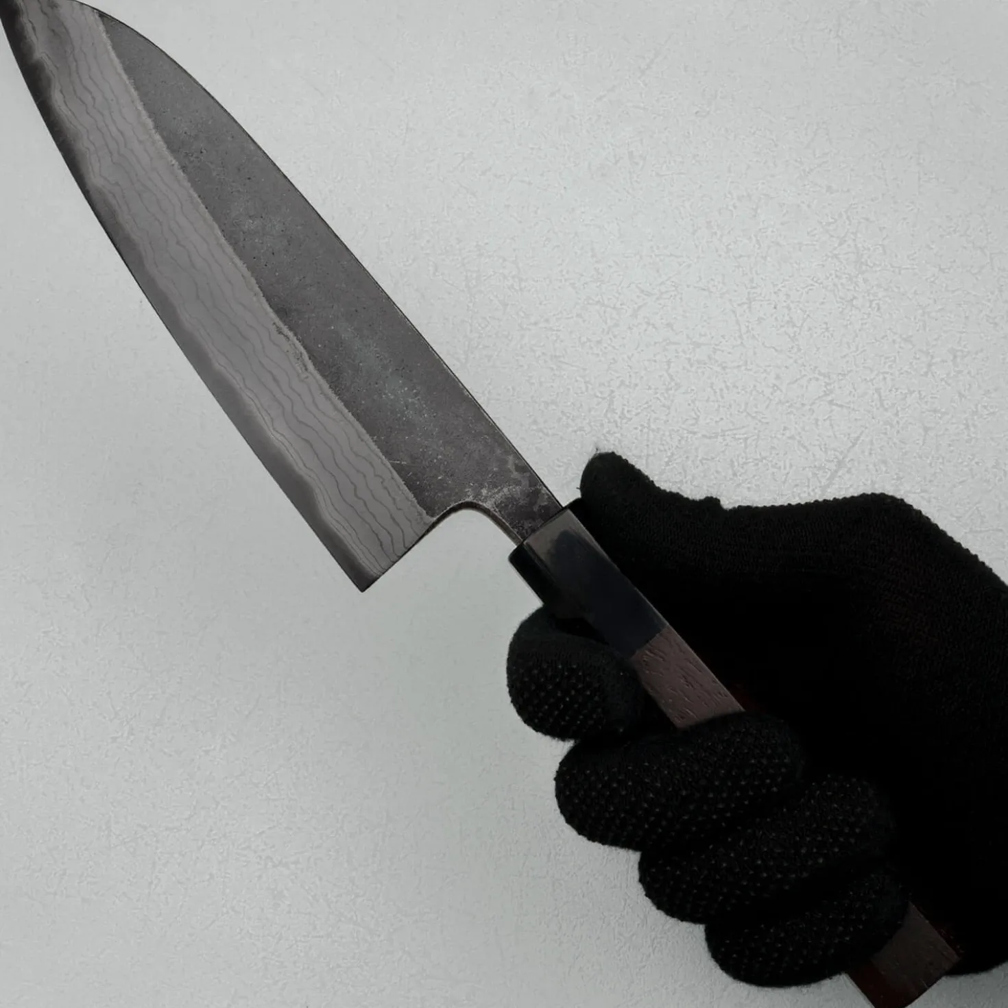 Hatsukokoro Kumokage Aogami #2 Damast Santoku 18 cm