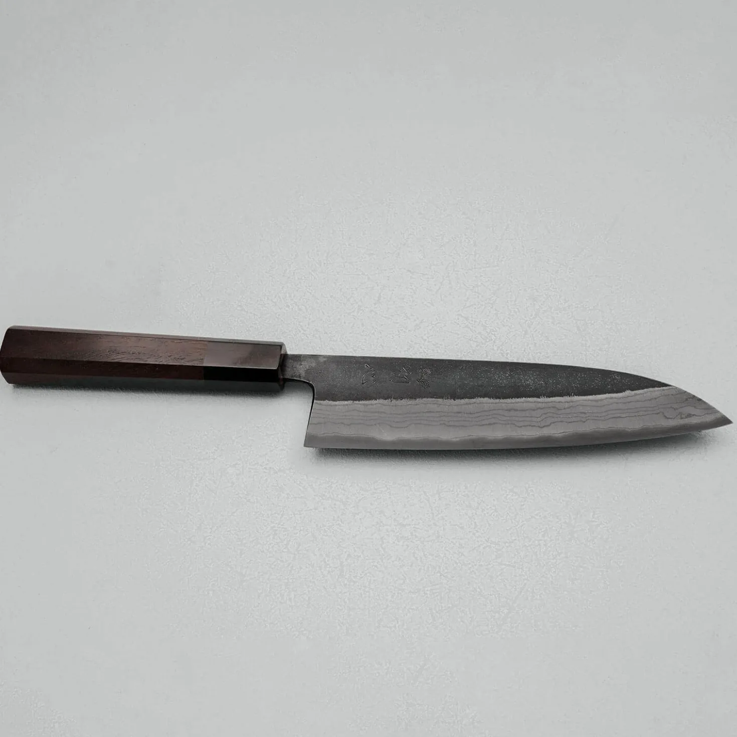 Hatsukokoro Kumokage Aogami #2 Damast Santoku 18 cm