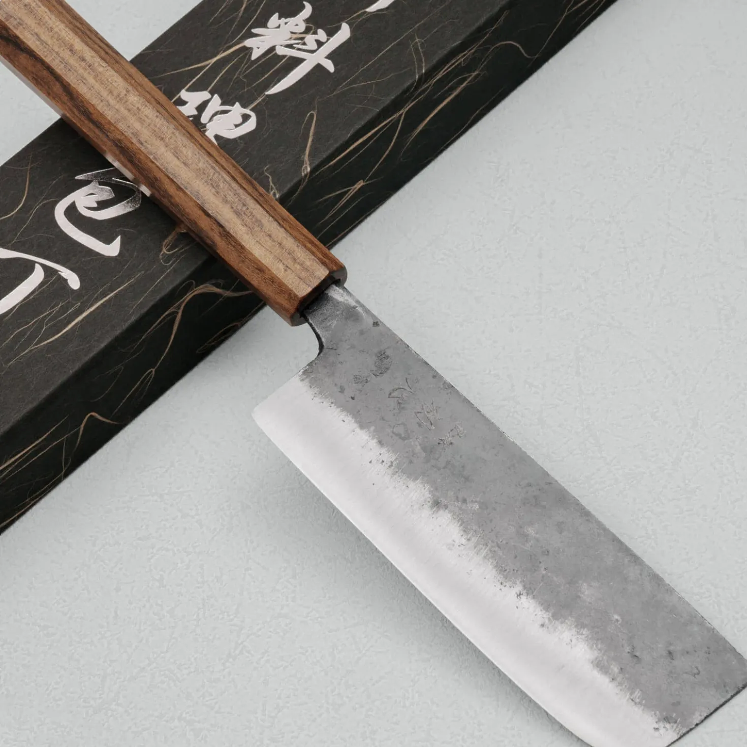 Hatsukokoro Kurogane Aogami #2 Nakiri 12 cm