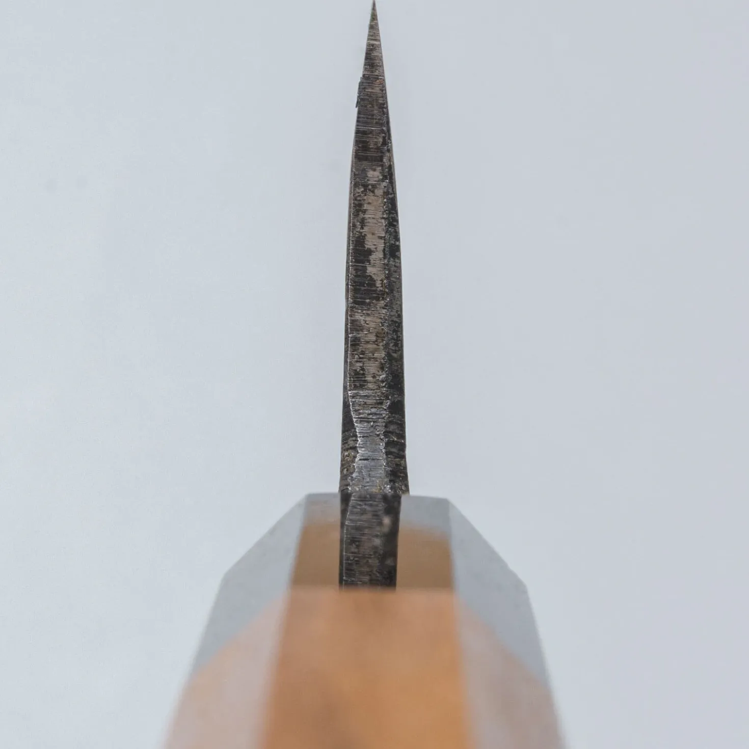 Hatsukokoro Kurokaze Aogami #2 Teak Double Bevel Deba 15 cm