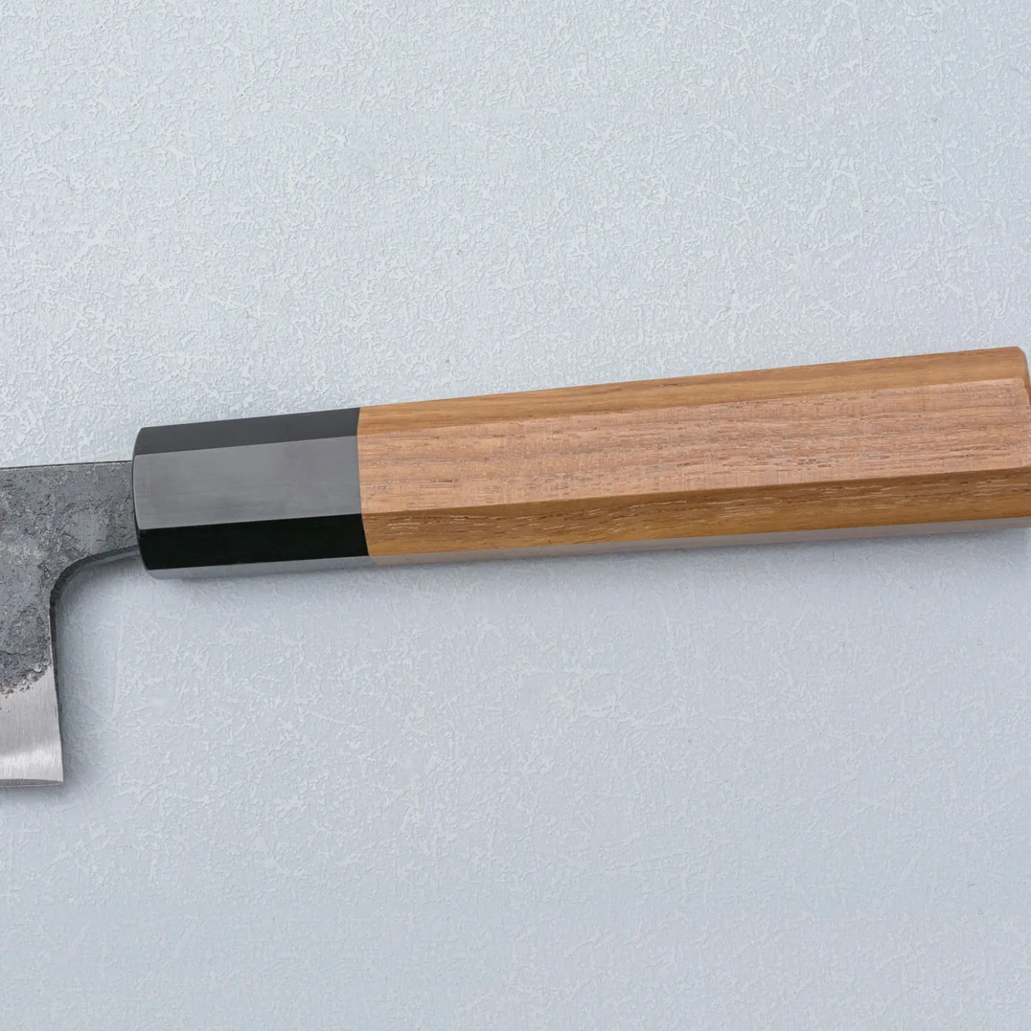 Hatsukokoro Kurokaze Aogami #2 Teak Double Bevel Deba 15 cm